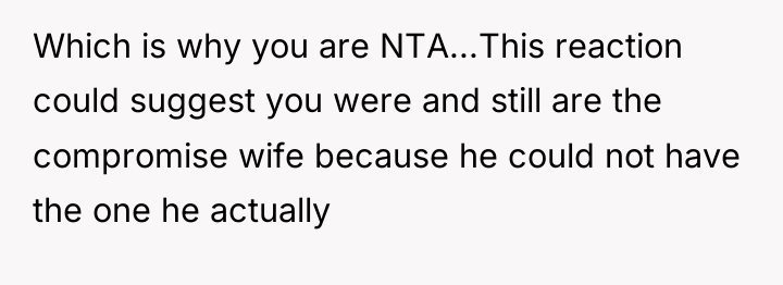 Which is why you are NTA...This reaction could suggest you...