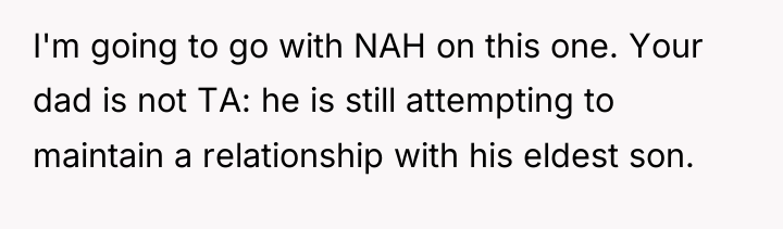 I'm going to go with NAH on this one. Your...