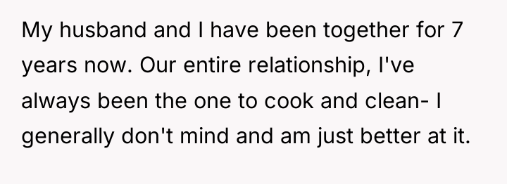 My husband and I have been together for 7 years...