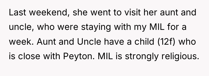 Last weekend, she went to visit her aunt and uncle,...