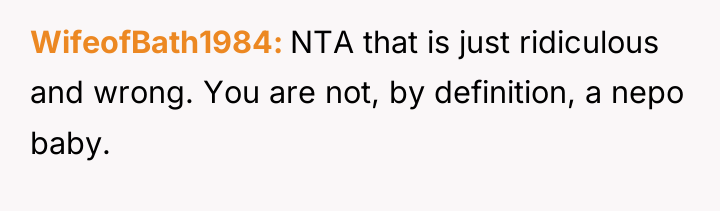 WifeofBath1984 NTA that is just ridiculous and wrong. You are...
