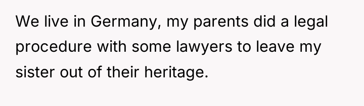 We live in Germany, my parents did a legal procedure...