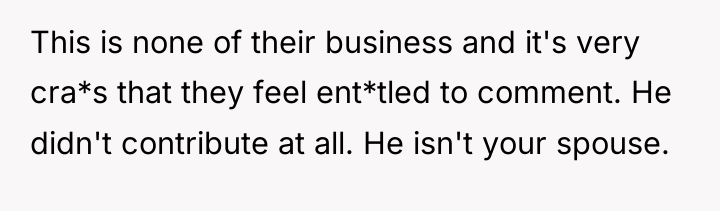 This is none of their business and it's very cra*s...