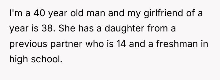 I'm a 40 year old man and my girlfriend of...