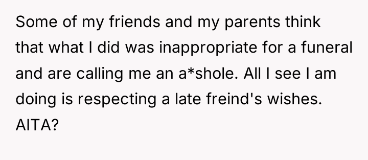 Some of my friends and my parents think that what...