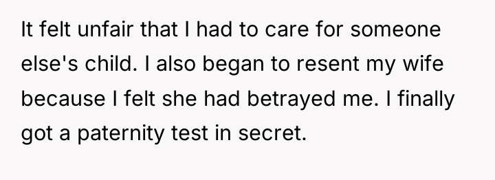 It felt unfair that I had to care for someone...