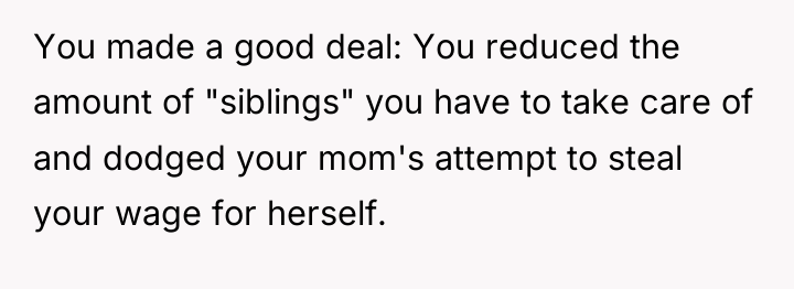 You made a good deal: You reduced the amount of...