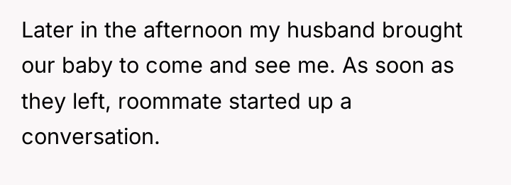 Later in the afternoon my husband brought our baby to...