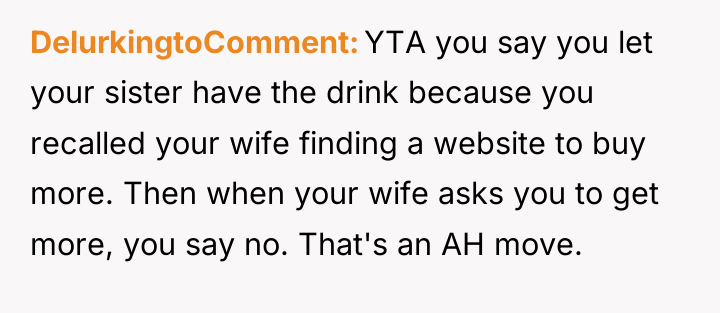 DelurkingtoComment YTA you say you let your sister have the...