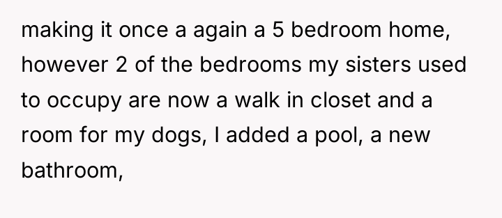 making it once a again a 5 bedroom home, however...