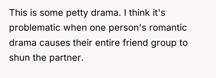 This is some petty drama. I think it's problematic when...