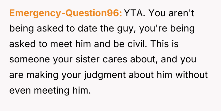 Emergency-Question96 YTA. You aren't being asked to date the guy,...