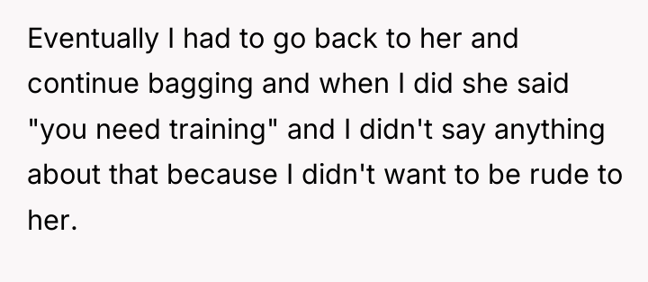 Eventually I had to go back to her and continue...