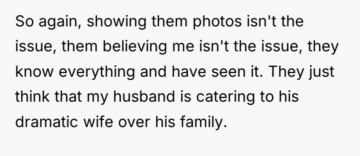 So again, showing them photos isn't the issue, them believing...