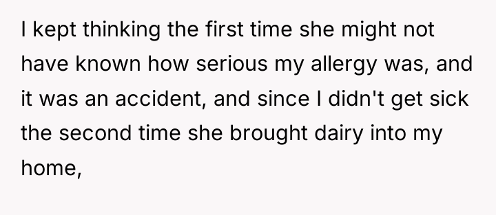 I kept thinking the first time she might not have...
