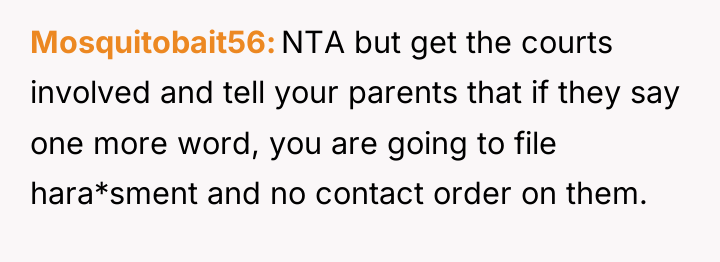 Mosquitobait56 NTA but get the courts involved and tell your...