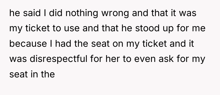 he said I did nothing wrong and that it was...