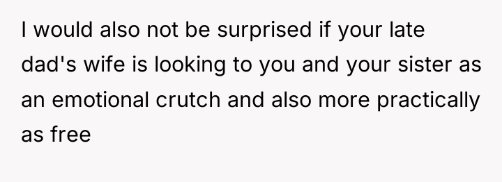 I would also not be surprised if your late dad's...