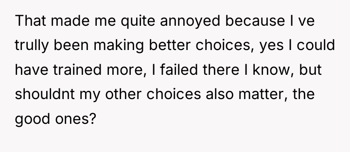 That made me quite annoyed because I ve trully been...