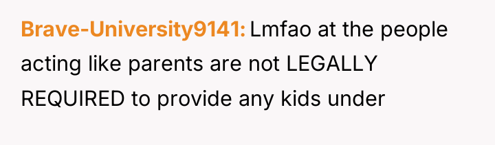 Brave-University9141 Lmfao at the people acting like parents are not...