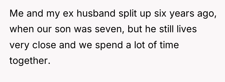 Me and my ex husband split up six years ago,...