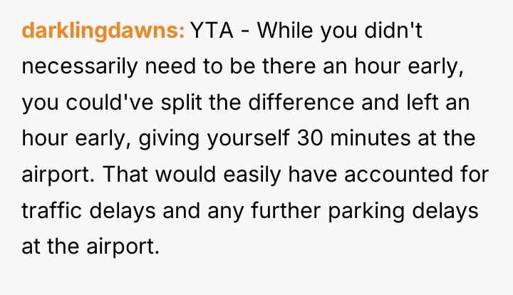 darklingdawns YTA - While you didn't necessarily need to be...