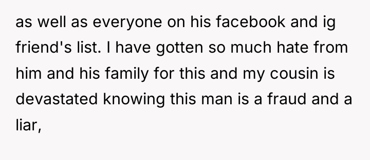 as well as everyone on his facebook and ig friend's...