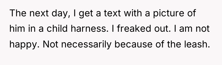 The next day, I get a text with a picture...