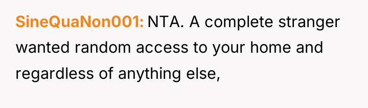 SineQuaNon001 NTA. A complete stranger wanted random access to your...