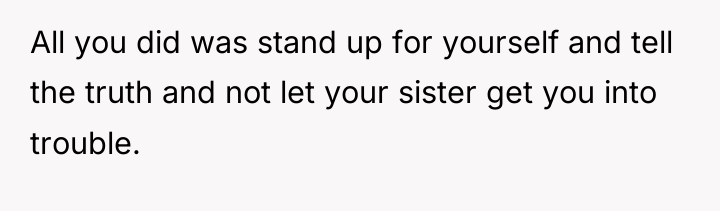 All you did was stand up for yourself and tell...