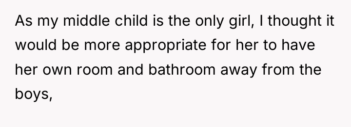 As my middle child is the only girl, I thought...