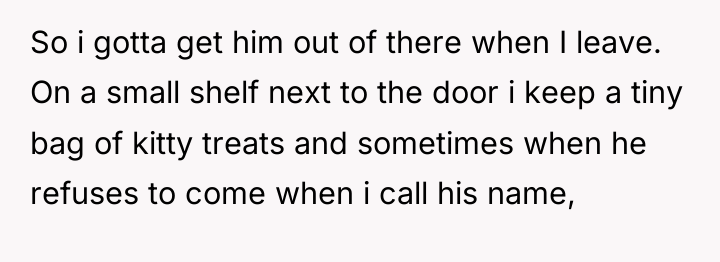So i gotta get him out of there when I...