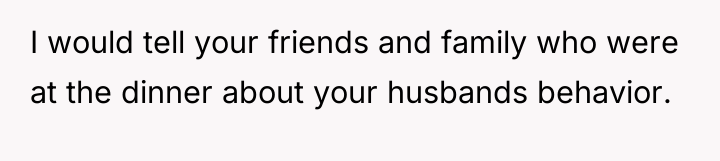 I would tell your friends and family who were at...