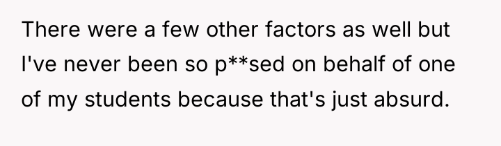 There were a few other factors as well but I've...