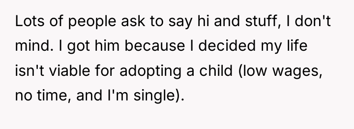 Lots of people ask to say hi and stuff, I...