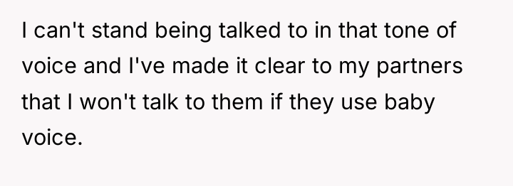 I can't stand being talked to in that tone of...