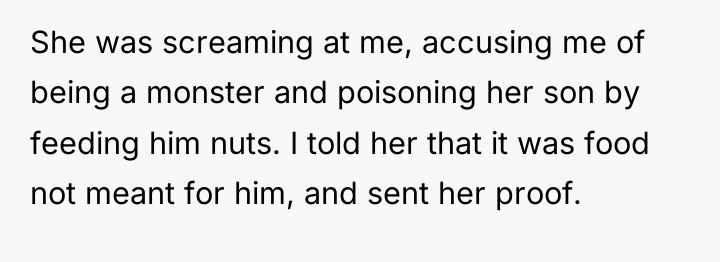 She was screaming at me, accusing me of being a...