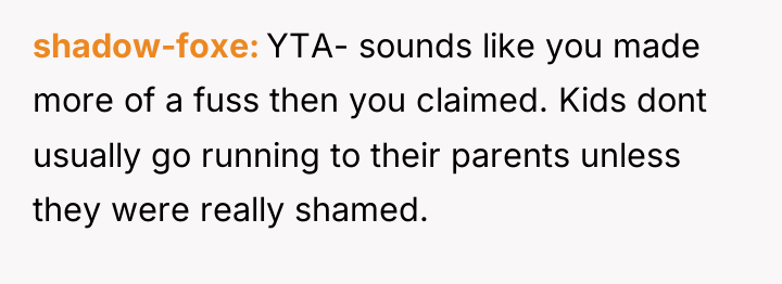 shadow-foxe YTA- sounds like you made more of a fuss...