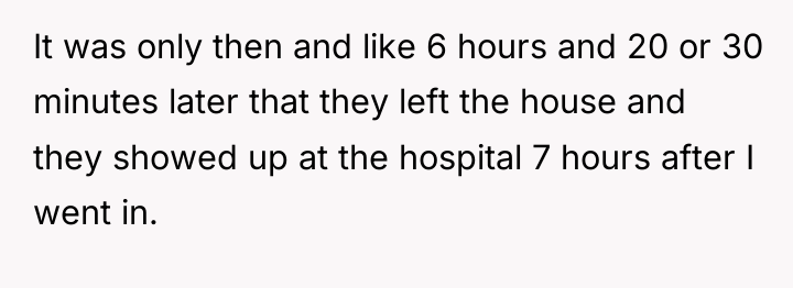 It was only then and like 6 hours and 20...