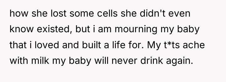how she lost some cells she didn't even know existed,...