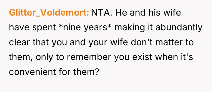 Glitter_Voldemort NTA. He and his wife have spent *nine years*...
