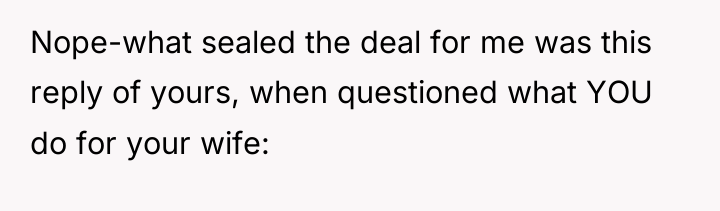 Nope-what sealed the deal for me was this reply of...
