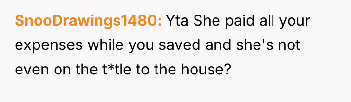 SnooDrawings1480 Yta She paid all your expenses while you saved...