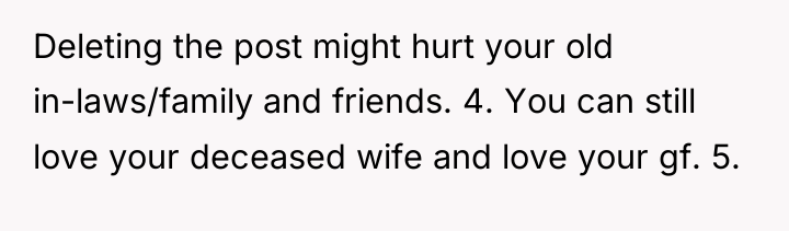 Deleting the post might hurt your old in-laws/family and friends....