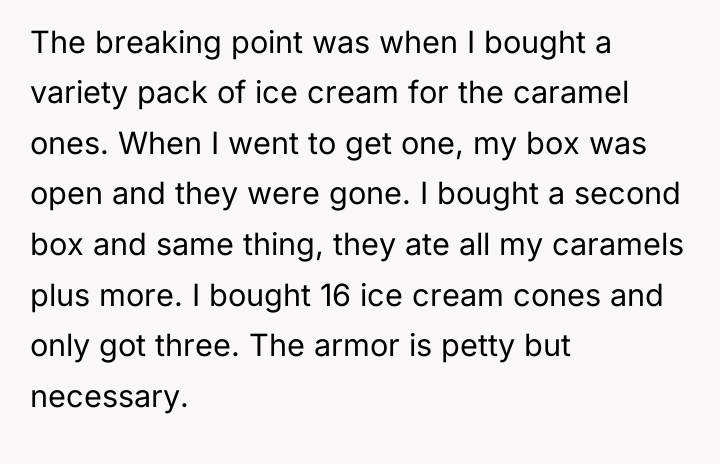 The breaking point was when I bought a variety pack...