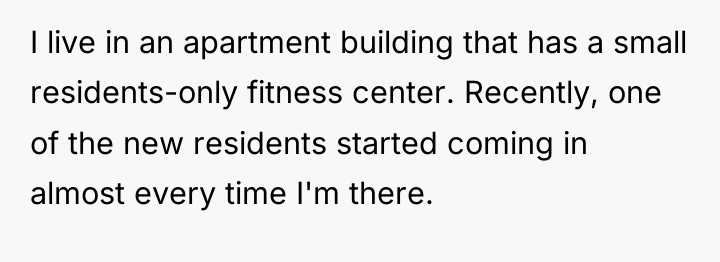 I live in an apartment building that has a small...