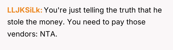 LLJKSiLk You're just telling the truth that he stole the...