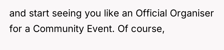 and start seeing you like an Official Organiser for a...