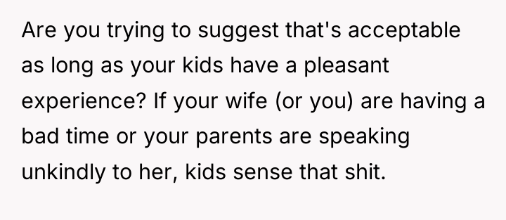 Are you trying to suggest that's acceptable as long as...