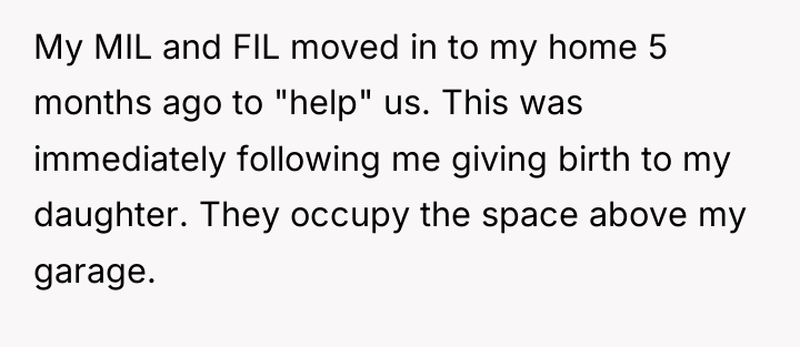 My MIL and FIL moved in to my home 5...